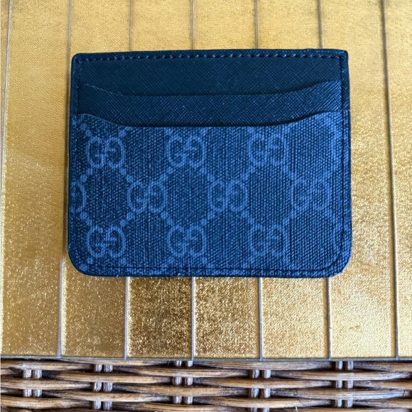 Gucci Blue and Black Key Card Holder with Monogram Design - Picture 5 of 7